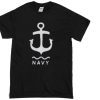 Nautical Navy Anchor Logo T-shirt