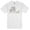 tsunami wave costeras unisex ringer t-shirt