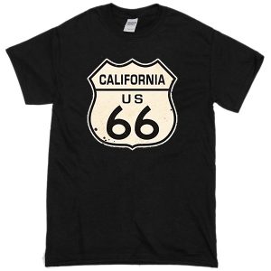 California road sign Black T-shirt