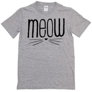 Meouw Cat grey T-shirt