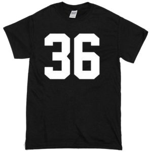 Number 36 jersey T-shirt