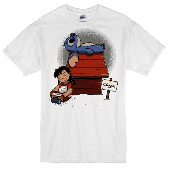 Stitch Snoopy parody T-shirt