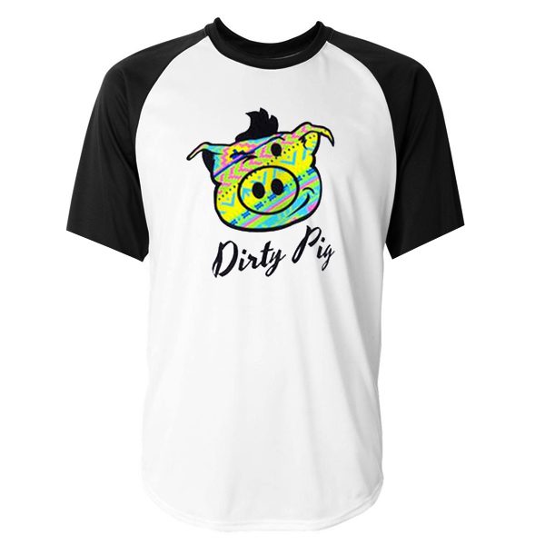 dirty pig aztec raglan unisex t-shirt