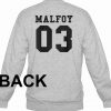 malfoy 03 jersey Unisex Sweatshirts