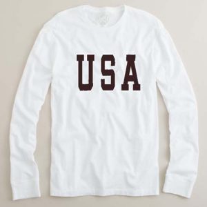 USA font adult Long sleeve T-Shirt