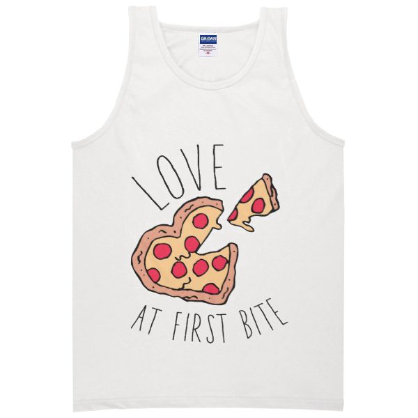 Love at First Bite Pizza Tanktop