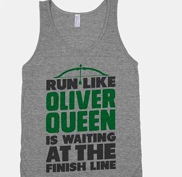 run like oliver queen tanktop