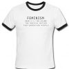 feminism unisex ringer t-shirt