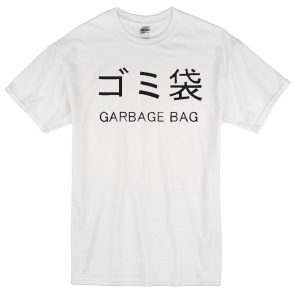 garbage bag japanese t-shirt