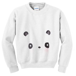 panda face sweatshirt