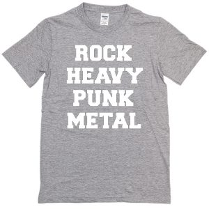 rock heavy punk metal t-shirt