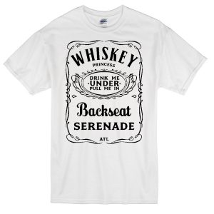 whiskey white t-shirt