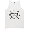 i love internet pixel tanktop