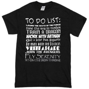 To do List Movies T-shirt