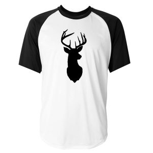 deer head raglan t-shirt