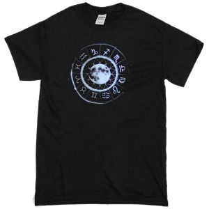 moon zodiac circle T-shirt