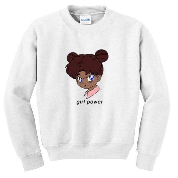 girl power anime sweatshirt