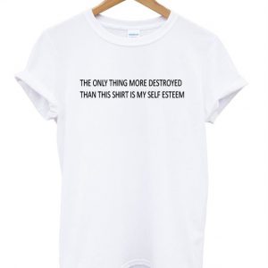 the only thing more destroyed tshirt