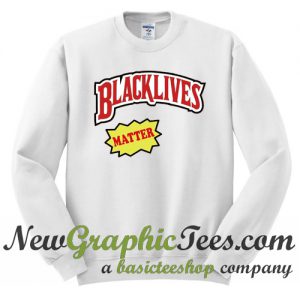 Black Lives Matter Backwoods Sweatshirt White