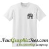 Elephant Drawing Ethnic Pattern T Shirt