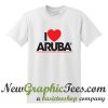 I Love Aruba Logo T Shirt White