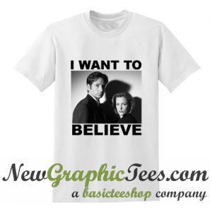 I want To Believe T Shirt White