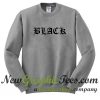 Black Graphic Sweatshirt Grey