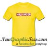 Hollywood Sign T Shirt Yellow