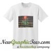 Neon Rose Graphic T Shirt