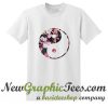 Floral Yin Yang Logo T Shirt