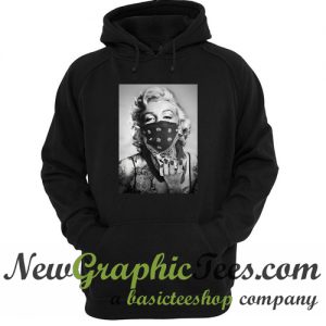 Marilyn Monroe Black Bandana Hoodie