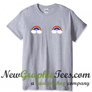 Rainbow Boob T Shirt