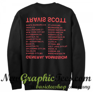 Travis Scott General Admission Sweatshirt Back