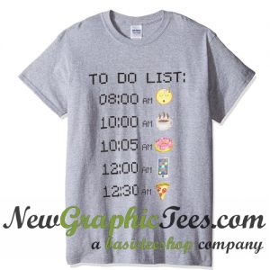 Emoticons To Do List T Shirt