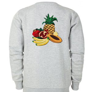 Fruits Print Sweatshirt Back