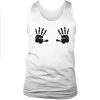Hand Prints Funny Grunge Graphic Tank top
