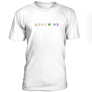 Love Wins Font Colour Tshirt