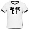 lily New York City Ringer Tshirt