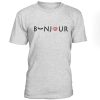 Bonjour Eyelashes Red Lips Tshirt