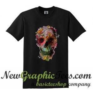 Floral Skull Vintage T Shirt