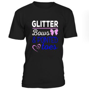 Glitter Bows And Pointed Toes Tshirt