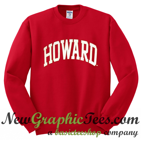 Red howard best sale university sweatshirt