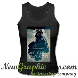 Panic! At The Disco Words Are Knives And Often Leave Scars Tank Top