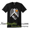 Pregnant Skeleton Halloween T Shirt