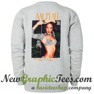 Aaliyah European Tour 1995 Sweatshirt Back