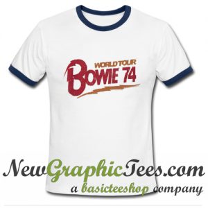 Bowie World Tour 74 Ringer Shirt