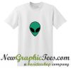 Green Alien Head T Shirt