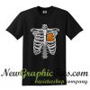 Halloween Skeleton Rib Cage Pumpkin T Shirt