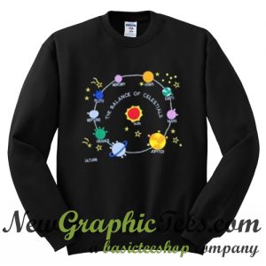 Solar System Planets Space Sweatshirt