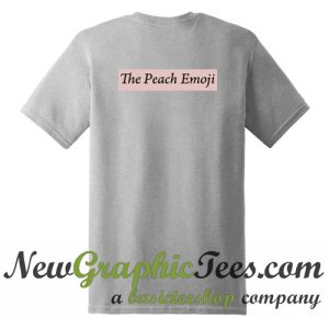 The Peach Emoji T Shirt Back